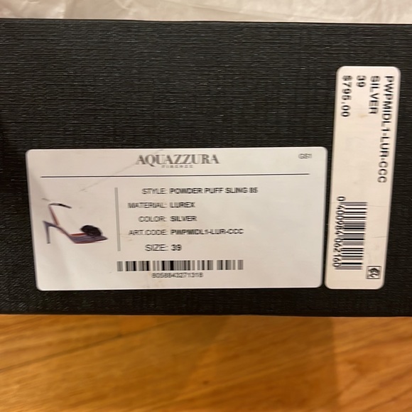 Aquazzura Powder Puff 85 glitter jelled shoes sz 39 - Picture 15 of 15